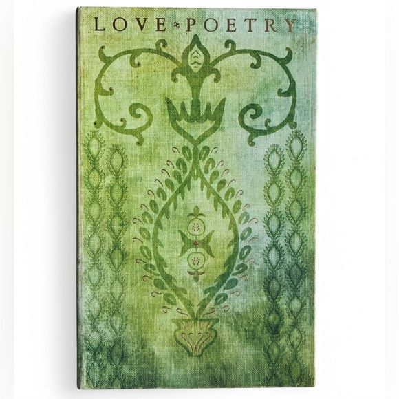 Love and Poetry Green Keepsake Wil Box Magnet Closure Wood Interior Book  Decor - Picture 1 of 10